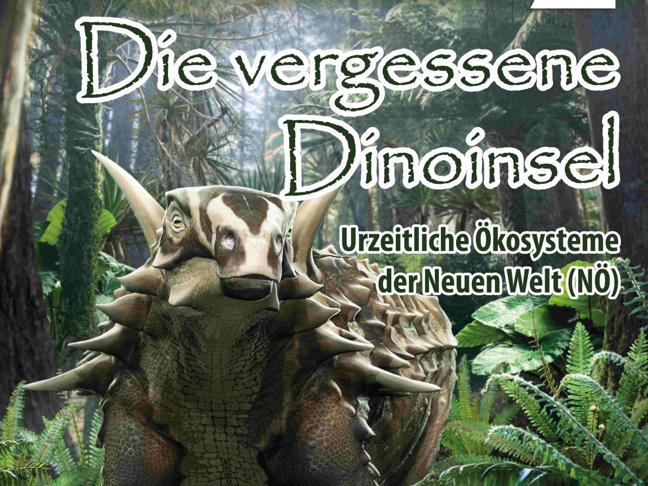 Ausschnitt aus Plakat zur Sonderausstellung "Die vergessene Dinoinsel"